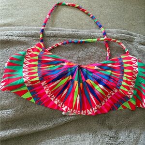MARA HOFFMAN Colorful Geometric Bikini Top